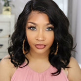 Classy Layered Wave Bob Wig Lace Front Human Hair Wigs