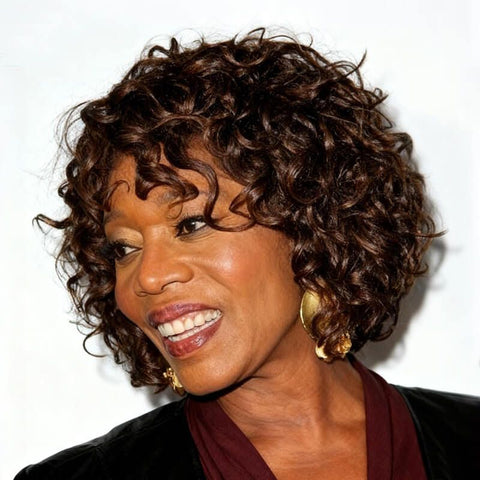 Brown Curly Bob Wig Short Wigs For Black Women Lace Front Human Hair Wigs
