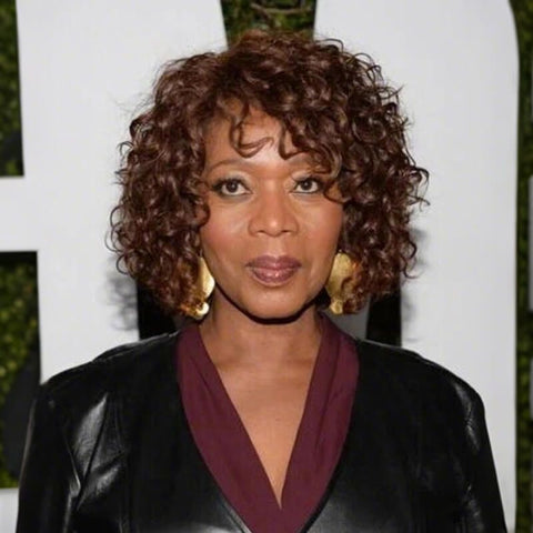 Brown Curly Bob Wig Short Wigs For Black Women Lace Front Human Hair Wigs