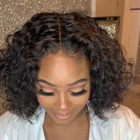 Glueless Deep Curly Wigs 360 Lace Front Human Hair Wigs