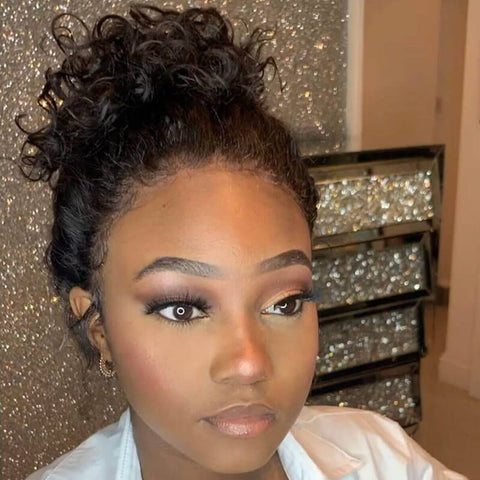 Glueless Deep Curly Wigs 360 Lace Front Human Hair Wigs
