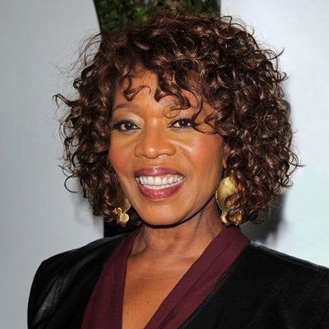 Brown Curly Bob Wig Short Wigs For Black Women Lace Front Human Hair Wigs