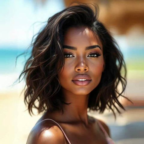 Wear and Go Wigs Bob Hairstyles Waves For Women Human Hair Wigs