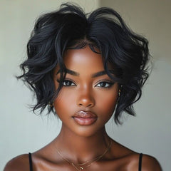 Wear and Go Wigs Short Pixie Cut Wigs Bye Bye Knots Pre Cut Lace Human Hair Wigs