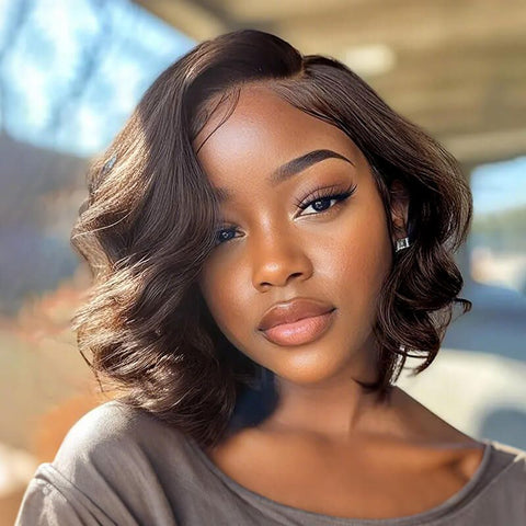 Wear and Go Wigs Pixie Cut Wig Short Bob Hairstyles Pre Cut Lace Glueless Human Hair Wigs