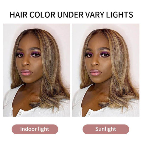 Malaysian Virgin Hair Ombre Highlight Lace Front Human Hair Wigs