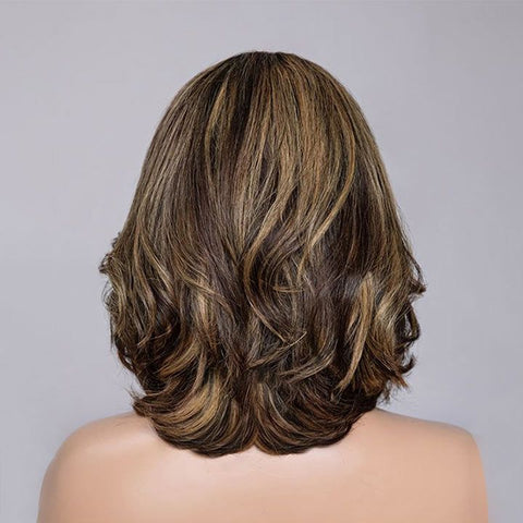 Layered Blonde Highlight Bob Wig Lace Front Human Hair Wigs
