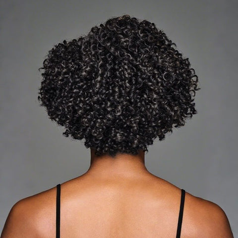 Ready to Wear Wig Short Afro Curly Machine Made Wig No Lace Glueless Human Hair Wigs