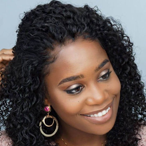 Natural Hair Curly Wigs For Black Women Lace Front Human Hair Wigs