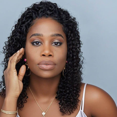 Natural Hair Curly Wigs For Black Women Lace Front Human Hair Wigs