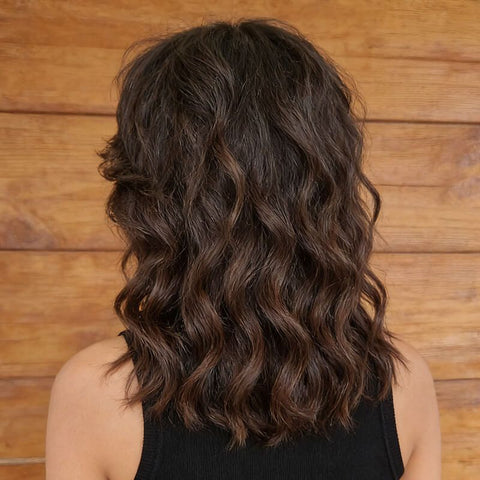 Glueless Bob Wigs Brown Shag Haircut Layers Wigs With Bangs Lace Front Human Hair Wigs